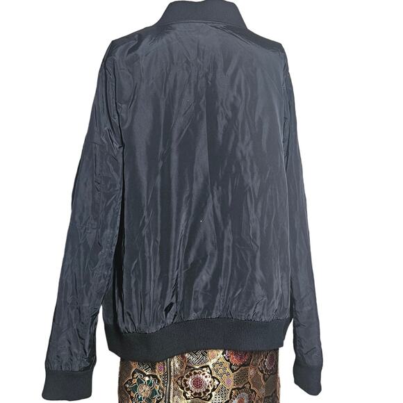 Lane Bryant Black Full Zip Satin Jacket Size 4X - Picture 2 of 5